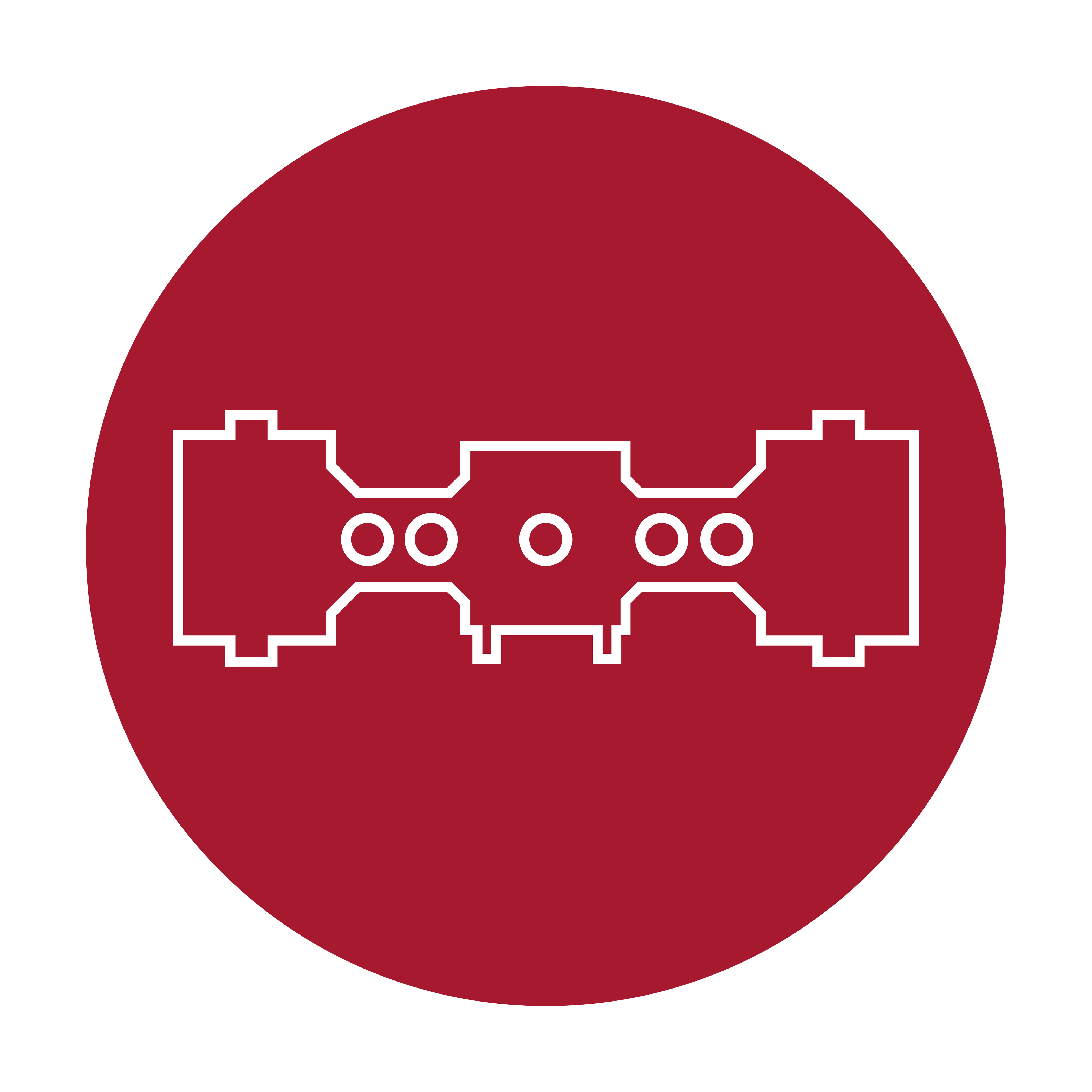  Icône d’hyper compresseurs et de compresseurs d’éthylène couleur cerise