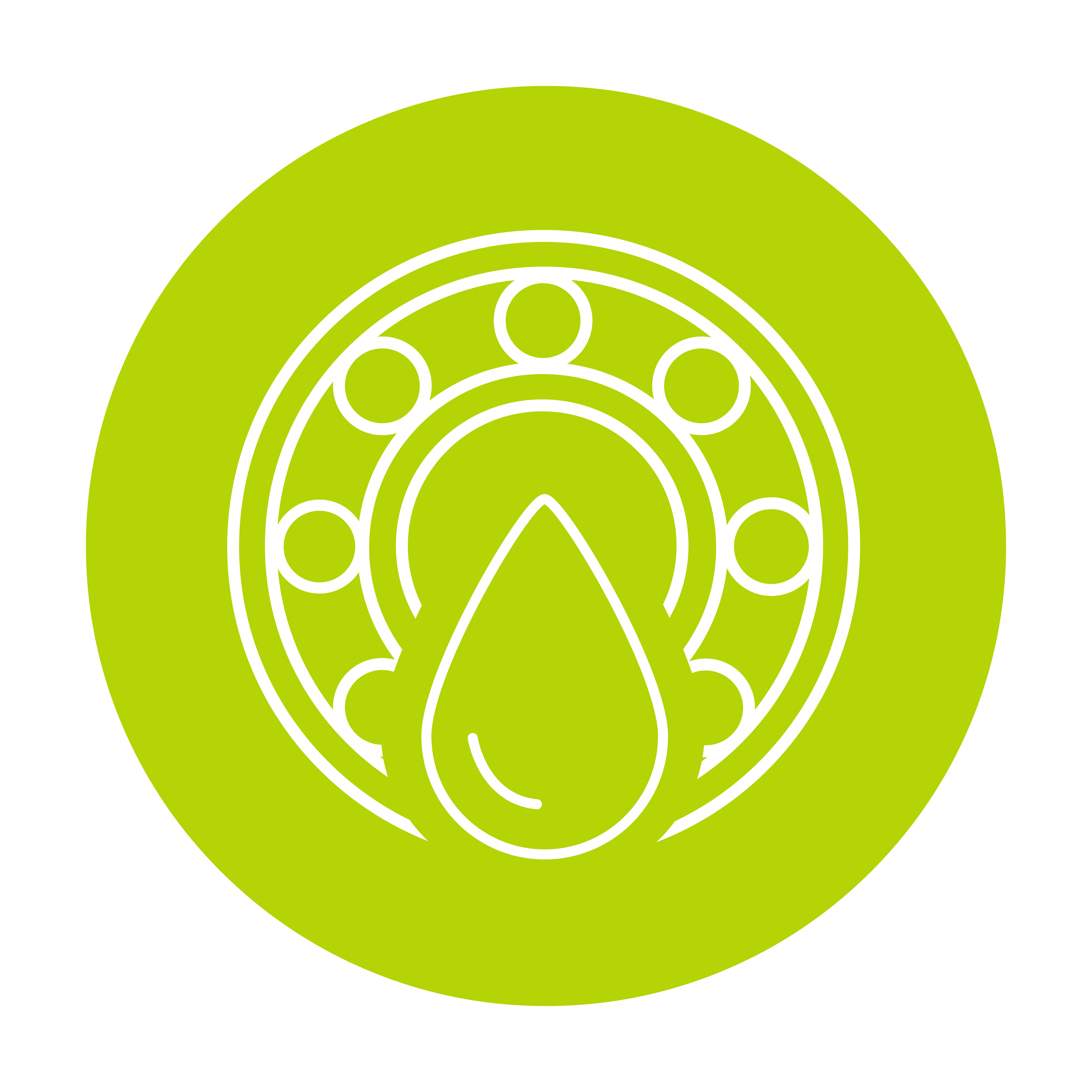  Icône de graisses couleur citron vert