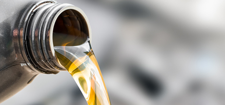 Fuite d'huile moteur de la bouteille