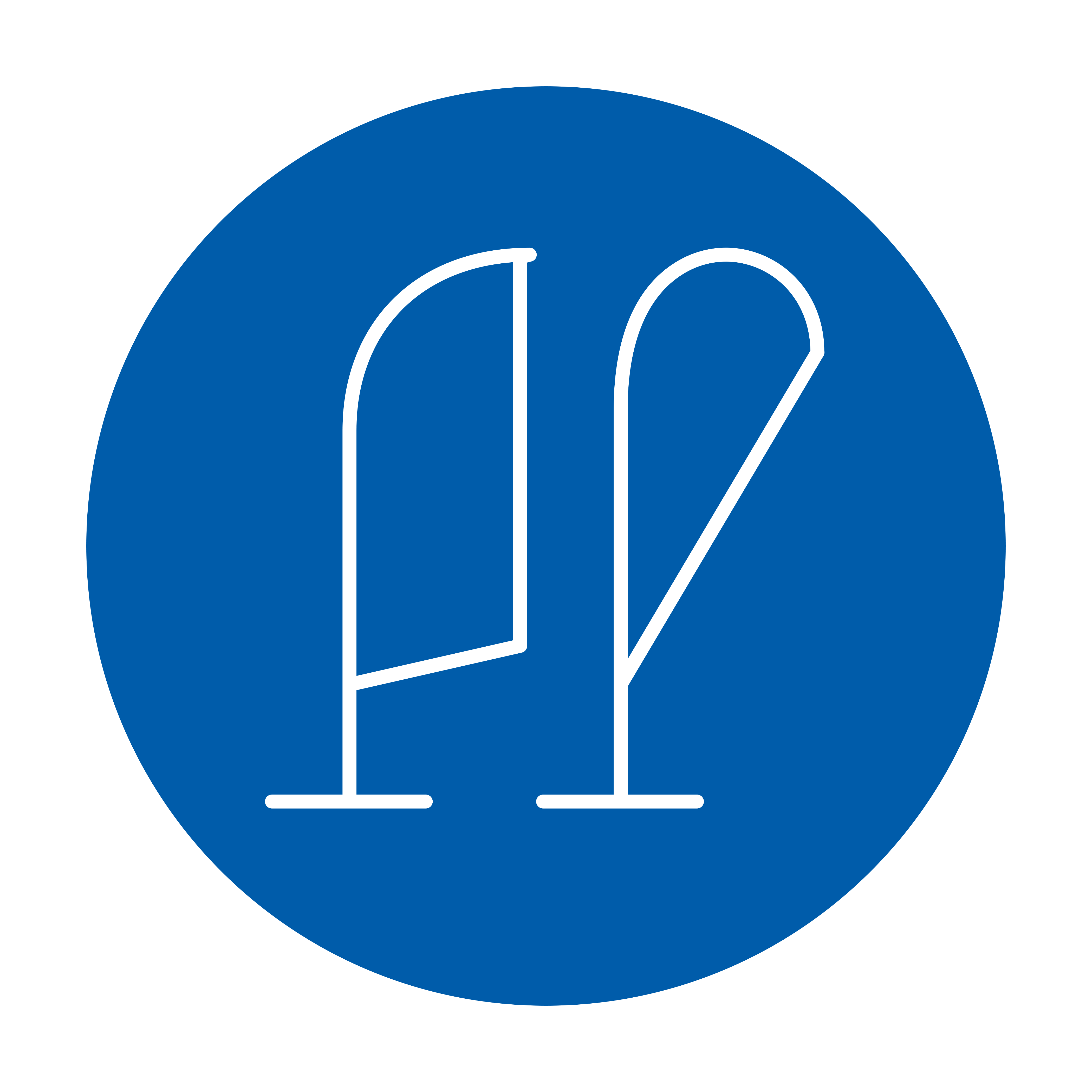 Dessin représentant des oriflammes promotionnelles en magasin